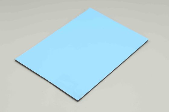 Sky Blue Indoor Acp Sheet Κτίριο Διακόσμηση 4MM Εξωτερικό Τείχος Καθαρισμός 48in X 96in