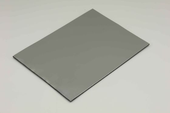 Γκρι PE Αλουμινίου σύνθετο πάνελ 4MM 1.22 X 2.44m Κτίριο εξωτερικά σύνθετα πάνελ