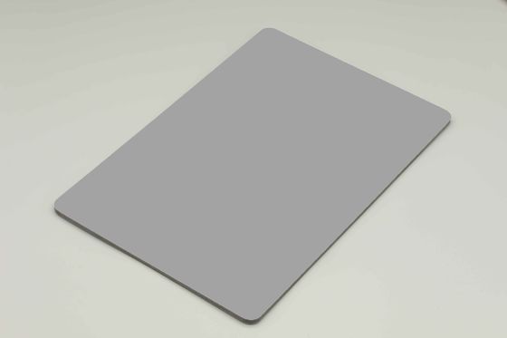 Α1 Β2 5mm Gray PE Coating Aluminum Composite Panel Στερεό χρώμα Στερεό μεγέθος Διακόσμηση