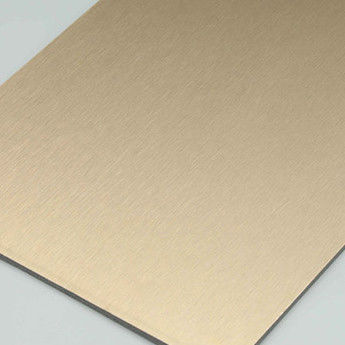 4MM 1,22 X 2,44m Κάλυψη σπιτιού Βουρτσισμένα ασημένια Acm HDPE εξωτερικά σύνθετα πάνελ