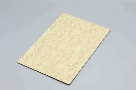 Πίνακα από σύνθετο μαρμάρινο αλουμίνιο με επίστρωση PVDF με μήκος 2440 mm και υφή πέτρας για διακοσμητικούς τοίχους