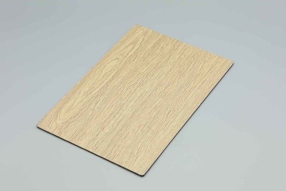 3mm Pvdf επικαλυμμένο με λευκό σφεντόνι ξύλινο αλουμινένιο σύνθετο πάνελ για εξωτερικές τοιχοποιήσεις