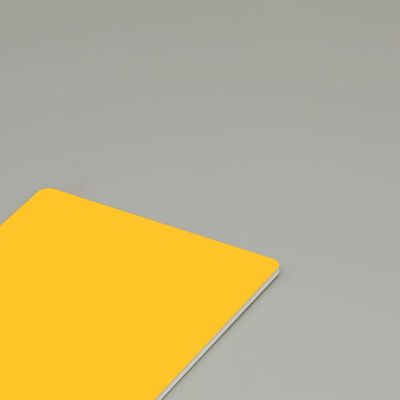 Πίνακας από σύνθετο αλουμίνιο PVDF 4mm Αλεφαντοστού για εξωτερική επένδυση τοίχου κουρτίνας