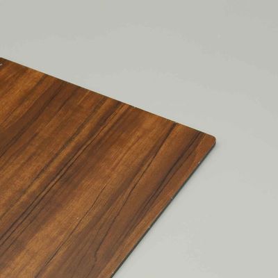 3mm 4mm Walnut Wood Grain Aluminium Composite Panel. Πυροστασία σε φύλλα ACP για εσωτερικές και εξωτερικές εφαρμογές.