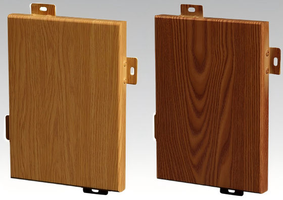 Γεωργικό φύλλο με κλασικό πίνακα από ξύλο Αλουμίνιο Εξωτερική πρόσοψη Τείχος Φόλυμα Φθοριούχου άνθρακα Επικάλυψη αντοχή σε υγρασία επίπεδη επιφάνεια