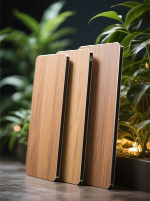 FR Ξύλινο Φινίρισμα Αλουμινίου Σύνθετα Φύλλα ACP Πάνελ Εξωτερικού Χώρου  Φαρδιά Πηχάκια  Επένδυση για Πύλες